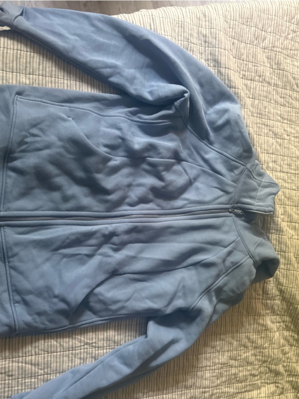 Lululemon scuba Light Blue Full-Zip Hoodie Jacket